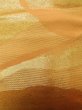 画像7: L0928L 袋帯 女性用着物 シルク（正絹） 光沢のある 淡い 橙色 抽象的模様 【中古】 【USED】 【リサイクル】 ★★★☆☆ (7)