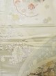 画像4: L0928M 袋帯 女性用着物 シルク（正絹）  光沢のある 銀色 鳥 【中古】 【USED】 【リサイクル】 ★★☆☆☆ (4)