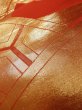 画像10: L0928Q 袋帯 女性用着物 シルク（正絹）   赤色 車輪 【中古】 【USED】 【リサイクル】 ★★★☆☆ (10)