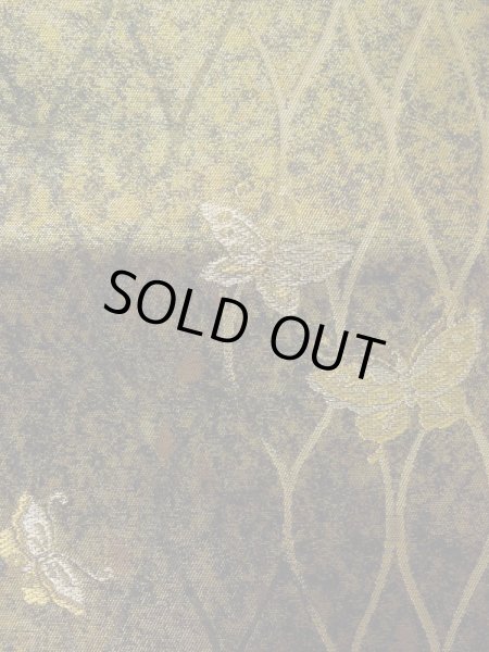 画像7: L0928V 袋帯 女性用着物 シルク(正絹)   茶色 蝶々 【中古】 【USED】 【リサイクル】 ★★★★☆ (7)