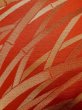 画像7: L0929B 袋帯 女性用着物 化繊   赤色 竹 【中古】 【USED】 【リサイクル】 ★★★★☆ (7)
