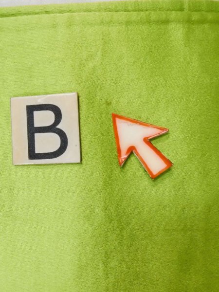 画像13: L1005J 袋帯 女性用着物 シルク(正絹)   銀色 あやめ 【中古】 【USED】 【リサイクル】 ★★★☆☆ (13)