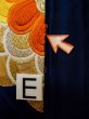画像16: L1005R 袋帯 女性用着物 シルク（正絹）  深い 青 花 【中古】 【USED】 【リサイクル】 ★★★☆☆ (16)