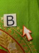 画像13: L1005S 袋帯 女性用着物 シルク（正絹）   緑色 花 【中古】 【USED】 【リサイクル】 ★★★☆☆ (13)