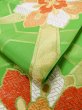 画像13: L1005Z 袋帯 女性用着物 シルク（正絹）   黄緑色 花 【中古】 【USED】 【リサイクル】 ★★★☆☆ (13)