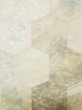 画像3: L1012B 袋帯 女性用着物 シルク（正絹）   オフ　ホワイト 亀甲 【中古】 【USED】 【リサイクル】 ★★☆☆☆ (3)