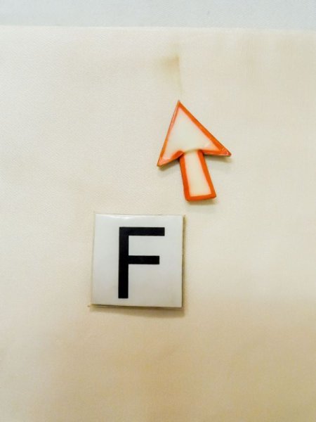 画像17: L1012B 袋帯 女性用着物 シルク(正絹)   オフ ホワイト 亀甲 【中古】 【USED】 【リサイクル】 ★★☆☆☆ (17)