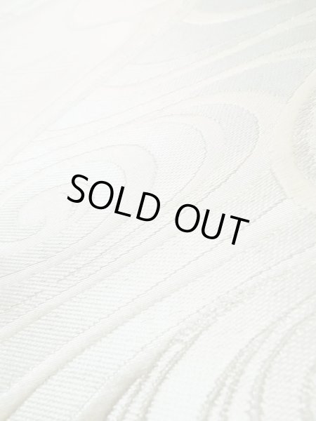 画像9: L1012L 袋帯 女性用着物 シルク(正絹)   銀色 流水 【中古】 【USED】 【リサイクル】 ★★★★☆ (9)