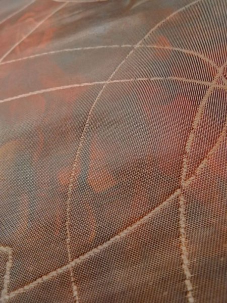 画像8: L1012O 袋帯 女性用着物 シルク(正絹)   マルチカラー 抽象的模様 【中古】 【USED】 【リサイクル】 ★★★☆☆ (8)