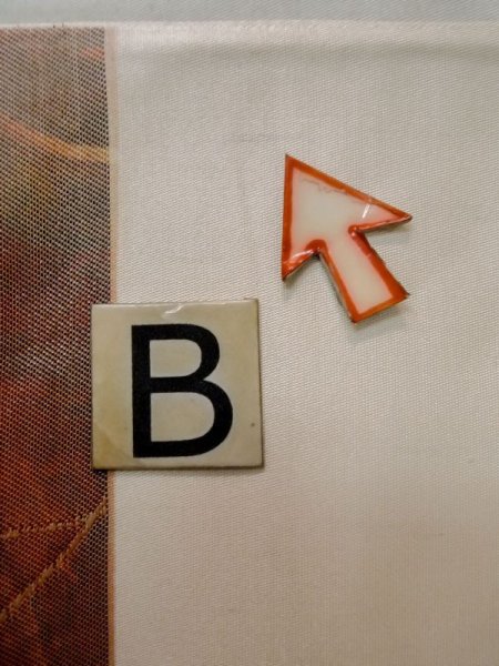 画像13: L1012O 袋帯 女性用着物 シルク(正絹)   マルチカラー 抽象的模様 【中古】 【USED】 【リサイクル】 ★★★☆☆ (13)