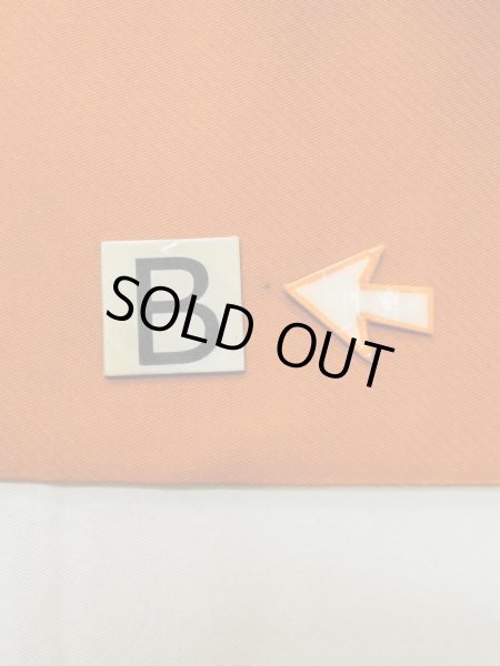 画像13: L1012W 袋帯 女性用着物 シルク(正絹)  淡い 橙色 更紗 【中古】 【USED】 【リサイクル】 ★★★☆☆ (13)