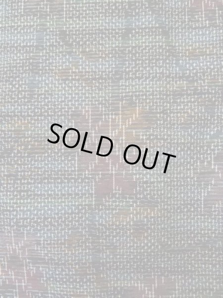 画像5: L1019A  紬 女性用着物  シルク(正絹) 淡い 深い 緑色, 花 深い【中古】 【USED】 【リサイクル】 ★★★★☆ (5)