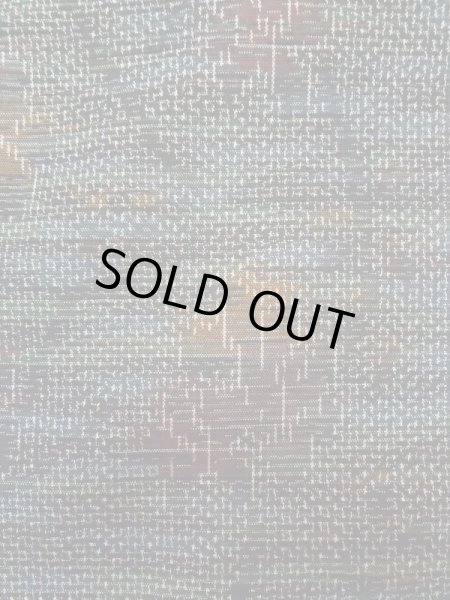 画像6: L1019A  紬 女性用着物  シルク(正絹) 淡い 深い 緑色, 花 深い【中古】 【USED】 【リサイクル】 ★★★★☆ (6)