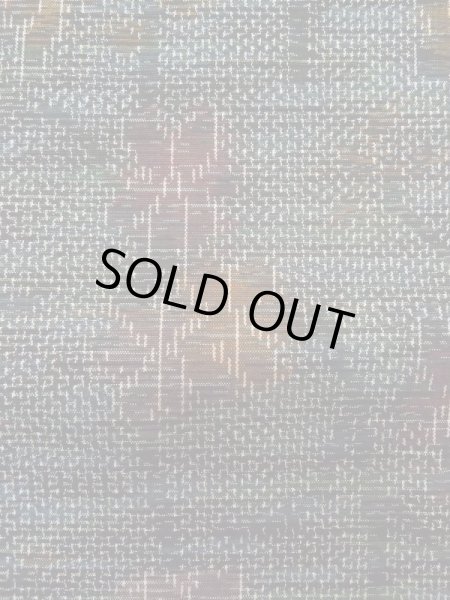 画像7: L1019A  紬 女性用着物  シルク(正絹) 淡い 深い 緑色, 花 深い【中古】 【USED】 【リサイクル】 ★★★★☆ (7)