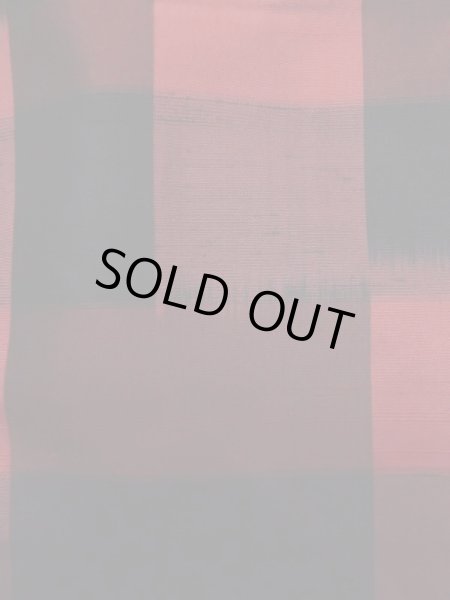 画像6: L1019C Mint  紬 女性用着物  シルク(正絹)   黒, 幾何学模様 【中古】 【USED】 【リサイクル】 ★★★★☆ (6)