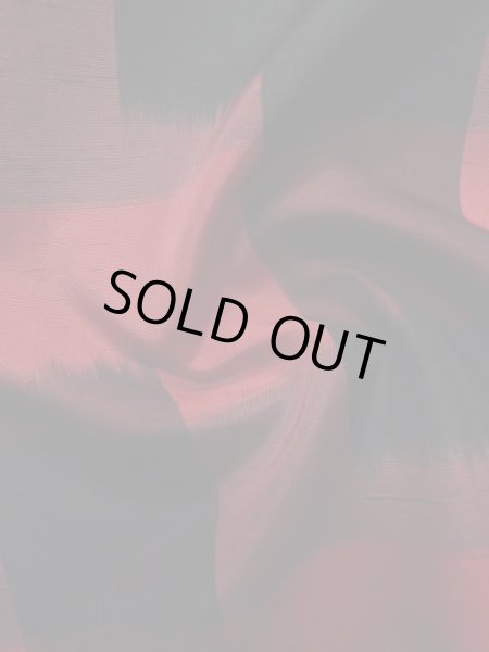 画像11: L1019C Mint  紬 女性用着物  シルク(正絹)   黒, 幾何学模様 【中古】 【USED】 【リサイクル】 ★★★★☆ (11)