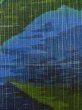 画像6: L1019E  紬 女性用着物  シルク（正絹）  淡い 青, 抽象的模様 淡い【中古】 【USED】 【リサイクル】 ★★★☆☆ (6)