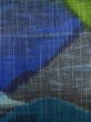 画像8: L1019E  紬 女性用着物  シルク（正絹）  淡い 青, 抽象的模様 淡い【中古】 【USED】 【リサイクル】 ★★★☆☆ (8)