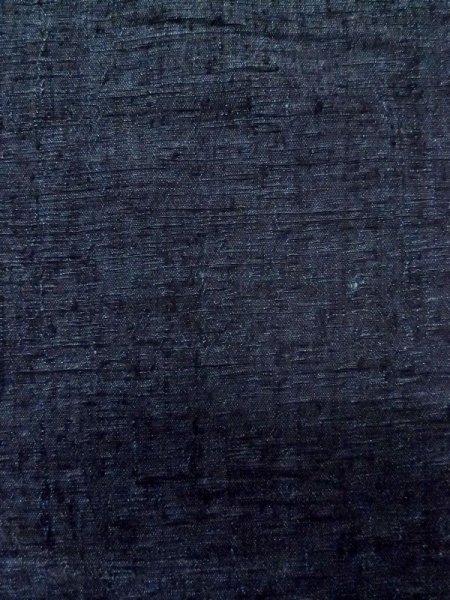 画像6: L1019G  紬 女性用着物  シルク（正絹）  深い 青,  【中古】 【USED】 【リサイクル】 ★★★☆☆ (6)