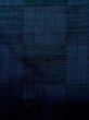 画像7: L1019I  紬 女性用着物 市松模様 シルク（正絹）  深い 青,  【中古】 【USED】 【リサイクル】 ★★★☆☆ (7)