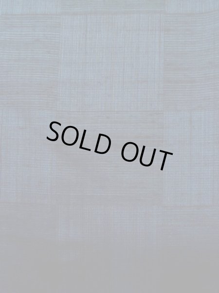 画像7: L1019I  紬 女性用着物 市松模様 シルク(正絹)  深い 青,  【中古】 【USED】 【リサイクル】 ★★★☆☆ (7)