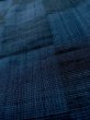 画像8: L1019I  紬 女性用着物 市松模様 シルク（正絹）  深い 青,  【中古】 【USED】 【リサイクル】 ★★★☆☆ (8)