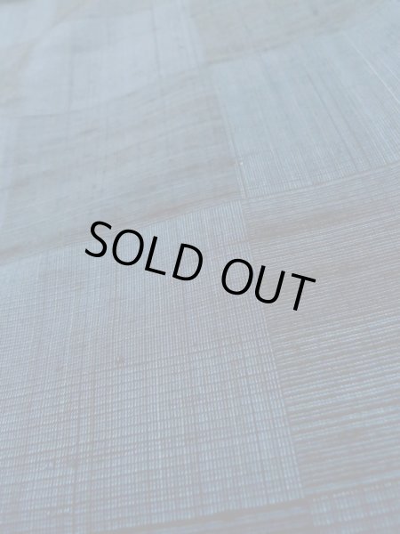 画像8: L1019I  紬 女性用着物 市松模様 シルク(正絹)  深い 青,  【中古】 【USED】 【リサイクル】 ★★★☆☆ (8)