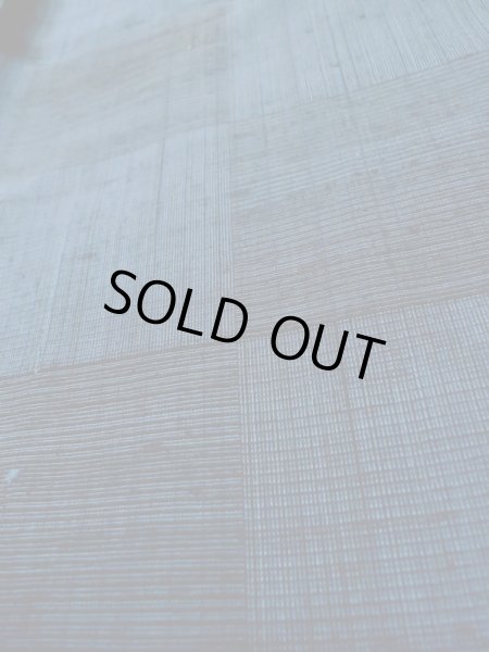 画像9: L1019I  紬 女性用着物 市松模様 シルク(正絹)  深い 青,  【中古】 【USED】 【リサイクル】 ★★★☆☆ (9)