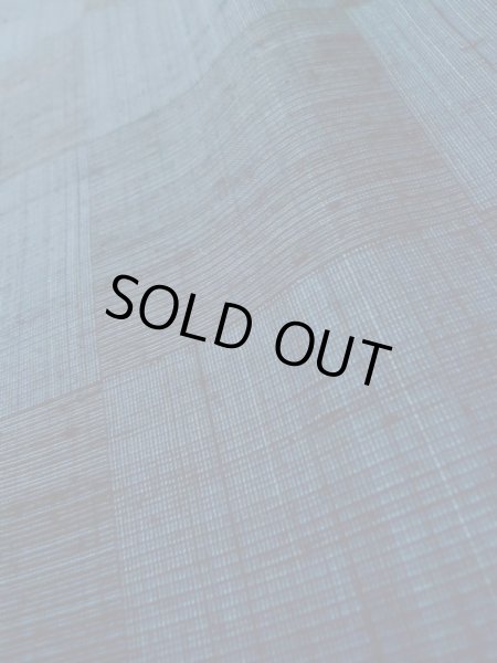 画像10: L1019I  紬 女性用着物 市松模様 シルク(正絹)  深い 青,  【中古】 【USED】 【リサイクル】 ★★★☆☆ (10)