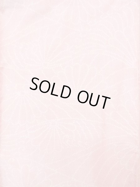 画像3: L1019J  紬 女性用着物  シルク(正絹) 淡い 薄い 桃色, 菊 【中古】 【USED】 【リサイクル】 ★★☆☆☆ (3)