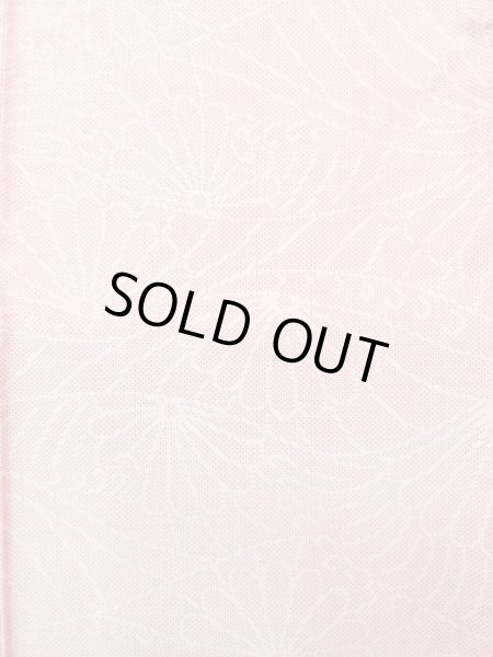 画像4: L1019J  紬 女性用着物  シルク(正絹) 淡い 薄い 桃色, 菊 【中古】 【USED】 【リサイクル】 ★★☆☆☆ (4)