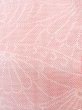 画像7: L1019J  紬 女性用着物  シルク（正絹） 淡い 薄い 桃色, 菊 【中古】 【USED】 【リサイクル】 ★★☆☆☆ (7)