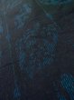 画像7: L1019K  紬 女性用着物  シルク（正絹）  深い 青, 抽象的模様 【中古】 【USED】 【リサイクル】 ★★☆☆☆ (7)