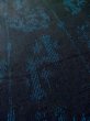 画像8: L1019K  紬 女性用着物  シルク（正絹）  深い 青, 抽象的模様 【中古】 【USED】 【リサイクル】 ★★☆☆☆ (8)