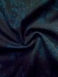 画像9: L1019K  紬 女性用着物  シルク（正絹）  深い 青, 抽象的模様 【中古】 【USED】 【リサイクル】 ★★☆☆☆ (9)