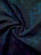 画像10: L1019K  紬 女性用着物  シルク（正絹）  深い 青, 抽象的模様 【中古】 【USED】 【リサイクル】 ★★☆☆☆ (10)