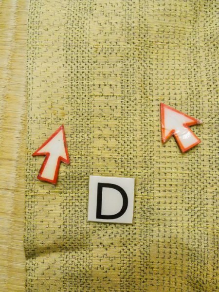 画像16: L1019M  紬 女性用着物  シルク(正絹)   アイボリー, 笹 【中古】 【USED】 【リサイクル】 ★★☆☆☆ (16)