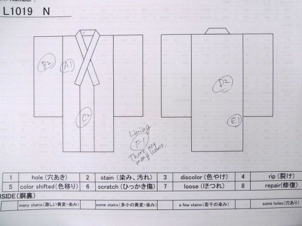 画像11: L1019N  紬 女性用着物  シルク(正絹) 淡い 深い 桃色, 丸 【中古】 【USED】 【リサイクル】 ★☆☆☆☆ (11)