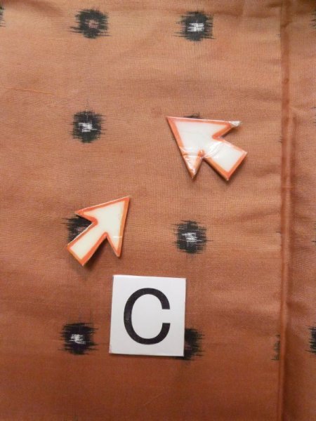 画像14: L1019N  紬 女性用着物  シルク(正絹) 淡い 深い 桃色, 丸 【中古】 【USED】 【リサイクル】 ★☆☆☆☆ (14)