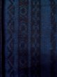 画像7: L1019O  紬 女性用着物  シルク（正絹）  深い 青, 縞 【中古】 【USED】 【リサイクル】 ★★☆☆☆ (7)