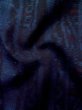 画像11: L1019O  紬 女性用着物  シルク（正絹）  深い 青, 縞 【中古】 【USED】 【リサイクル】 ★★☆☆☆ (11)