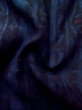 画像12: L1019O  紬 女性用着物  シルク（正絹）  深い 青, 縞 【中古】 【USED】 【リサイクル】 ★★☆☆☆ (12)