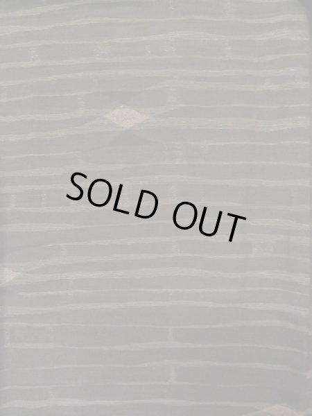 画像4: L1019X  織 女性用着物  シルク(正絹)  深い 茶色, 線 【中古】 【USED】 【リサイクル】 ★★★☆☆ (4)