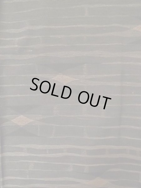 画像5: L1019X  織 女性用着物  シルク(正絹)  深い 茶色, 線 【中古】 【USED】 【リサイクル】 ★★★☆☆ (5)