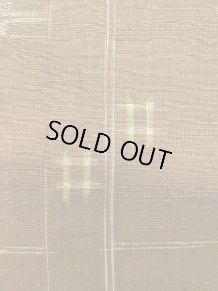 画像7: L1020C Mint  紬 女性用着物  ウール   茶色, 抽象的模様 【中古】 【USED】 【リサイクル】 ★★★★☆ (7)