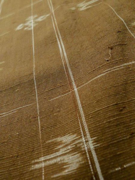 画像8: L1020C Mint  紬 女性用着物  ウール   茶色, 抽象的模様 【中古】 【USED】 【リサイクル】 ★★★★☆ (8)