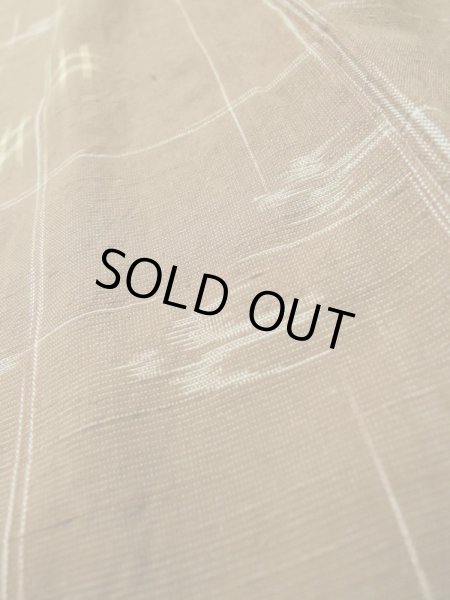 画像10: L1020C Mint  紬 女性用着物  ウール   茶色, 抽象的模様 【中古】 【USED】 【リサイクル】 ★★★★☆ (10)