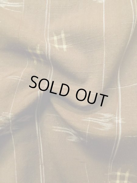 画像12: L1020C Mint  紬 女性用着物  ウール   茶色, 抽象的模様 【中古】 【USED】 【リサイクル】 ★★★★☆ (12)