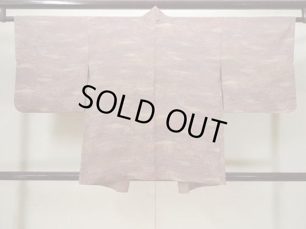 画像2: L1026C  羽織 女性用着物  シルク（正絹） 淡い 薄い 紫色, 花 【中古】 【USED】 【リサイクル】 ★★☆☆☆ (2)