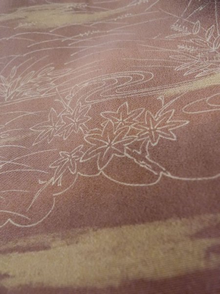 画像8: L1026C  羽織 女性用着物  シルク(正絹) 淡い 薄い 紫色, 花 【中古】 【USED】 【リサイクル】 ★★☆☆☆ (8)